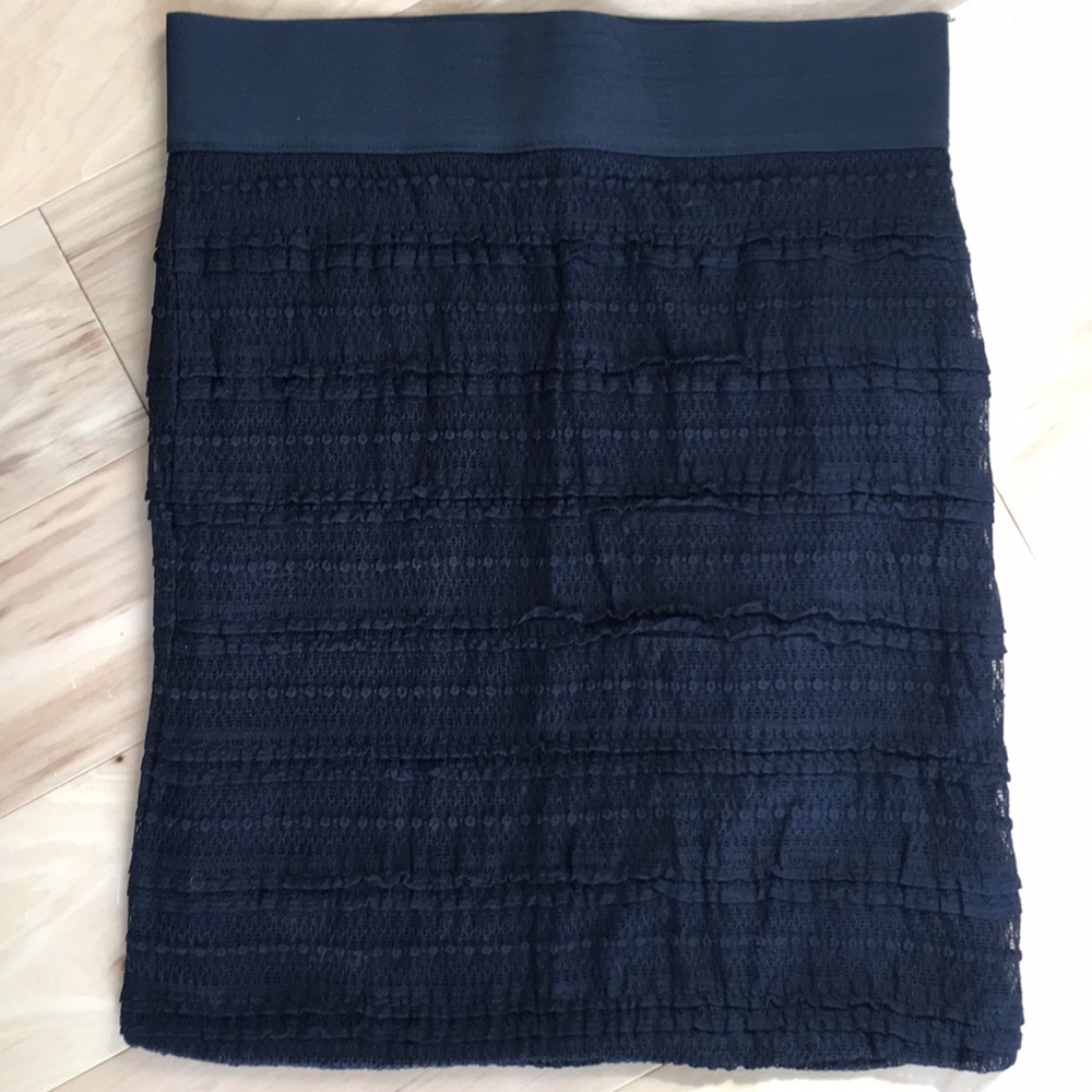 Forever XXI black lace tube skirt